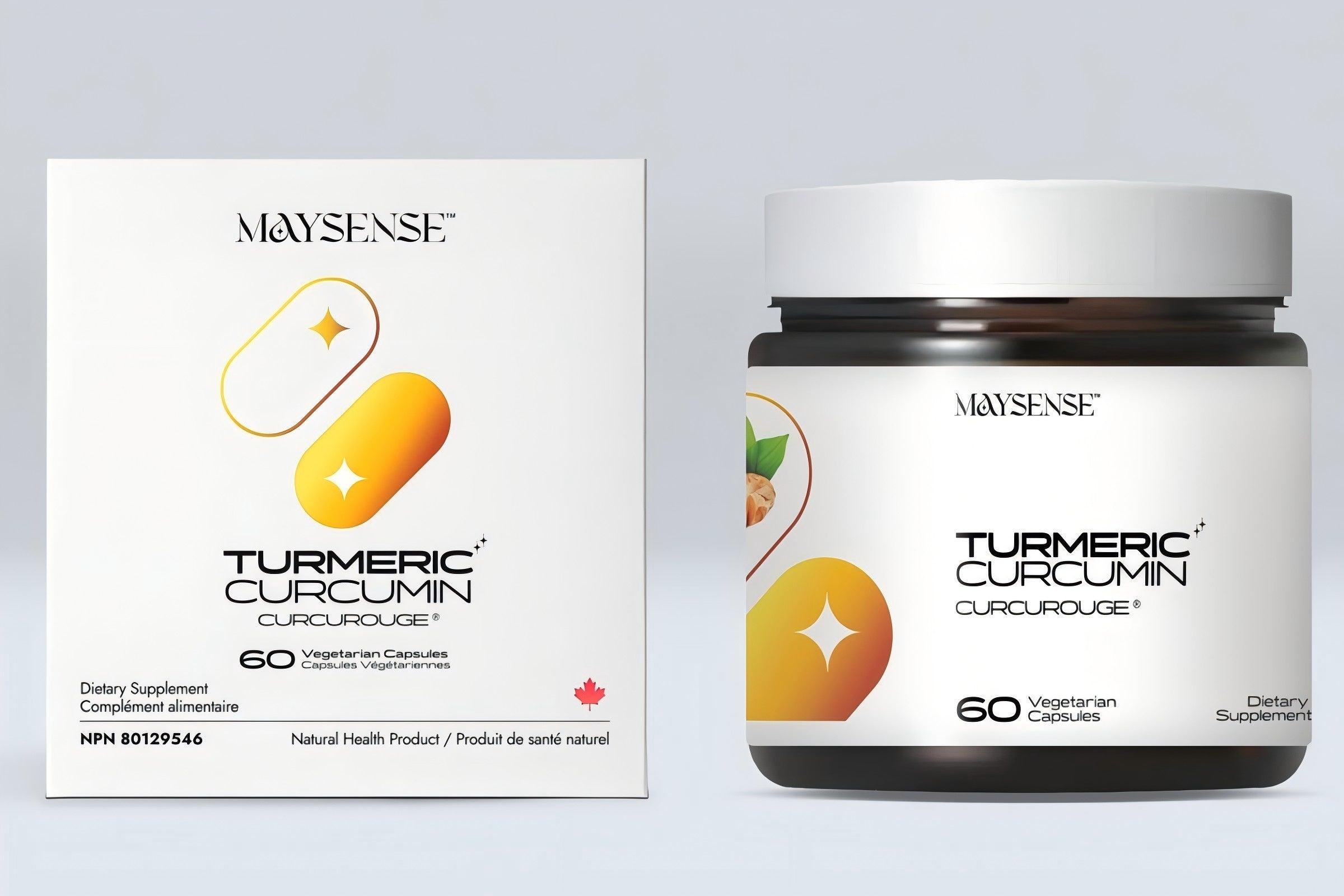Maysense the new product of Turmeric Curcumin in easy carry bottle