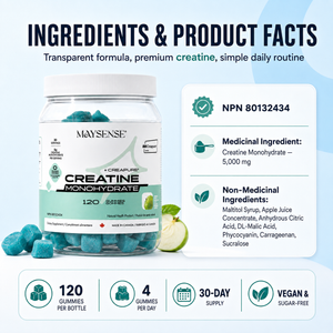 Gummies de créatine monohydrate Creapure® | Végan & Sans Sucre