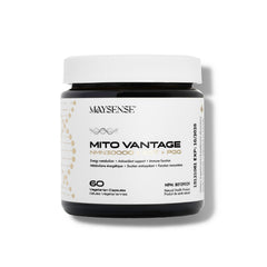 Maysense MitoVantage NMN Supplement Bottle with NPN 80139029, 60 Vegetarian Capsules, Made in Canada