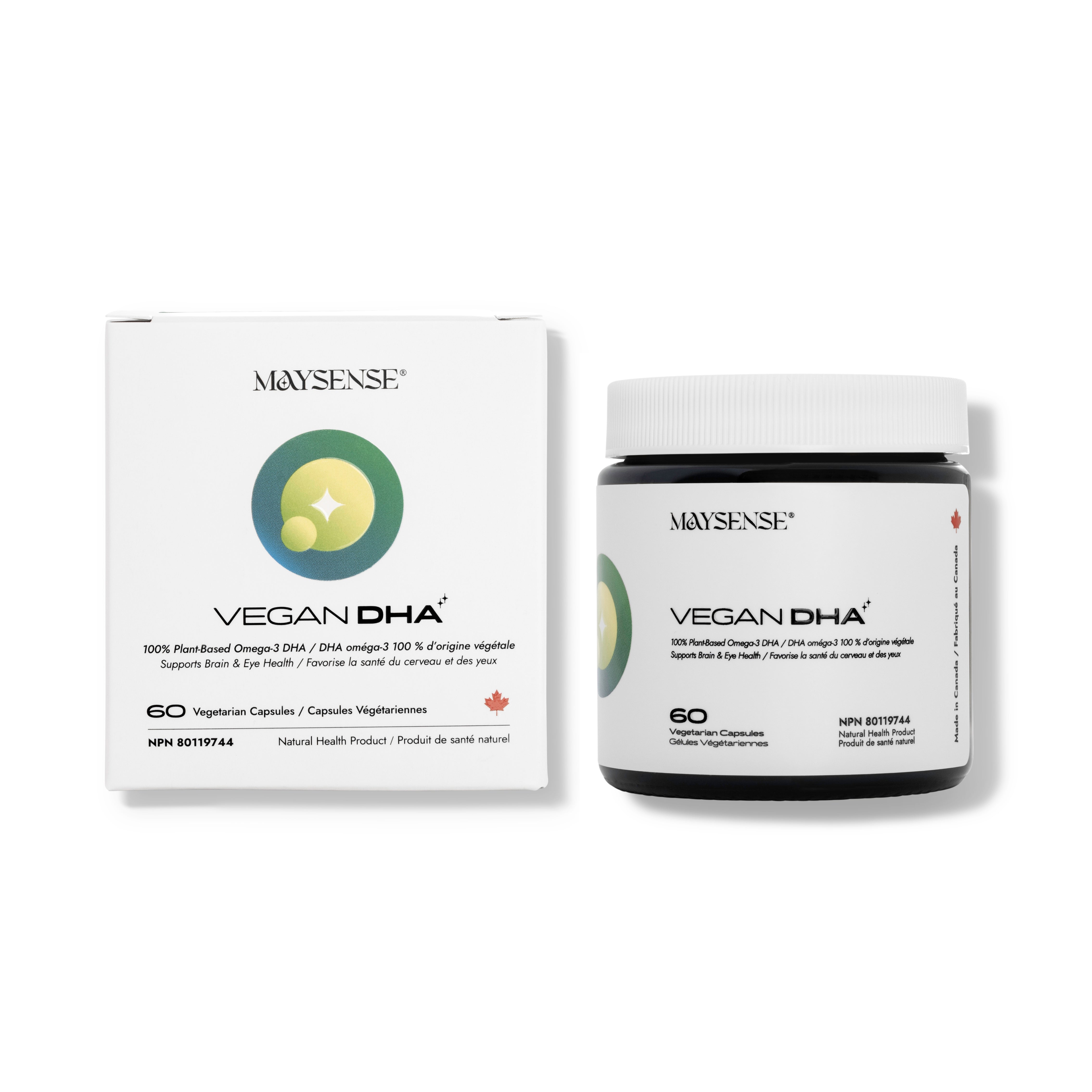 NEW VERSION - VEGAN DHA Omega-3 Supplements - 100% vegan and cruelty-free