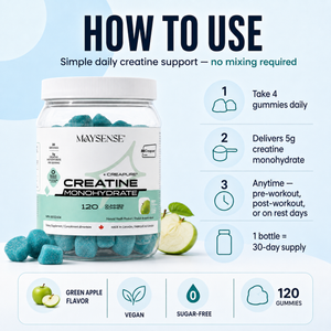 Creapure® 肌酸單水合物軟糖 | 純素及無糖
