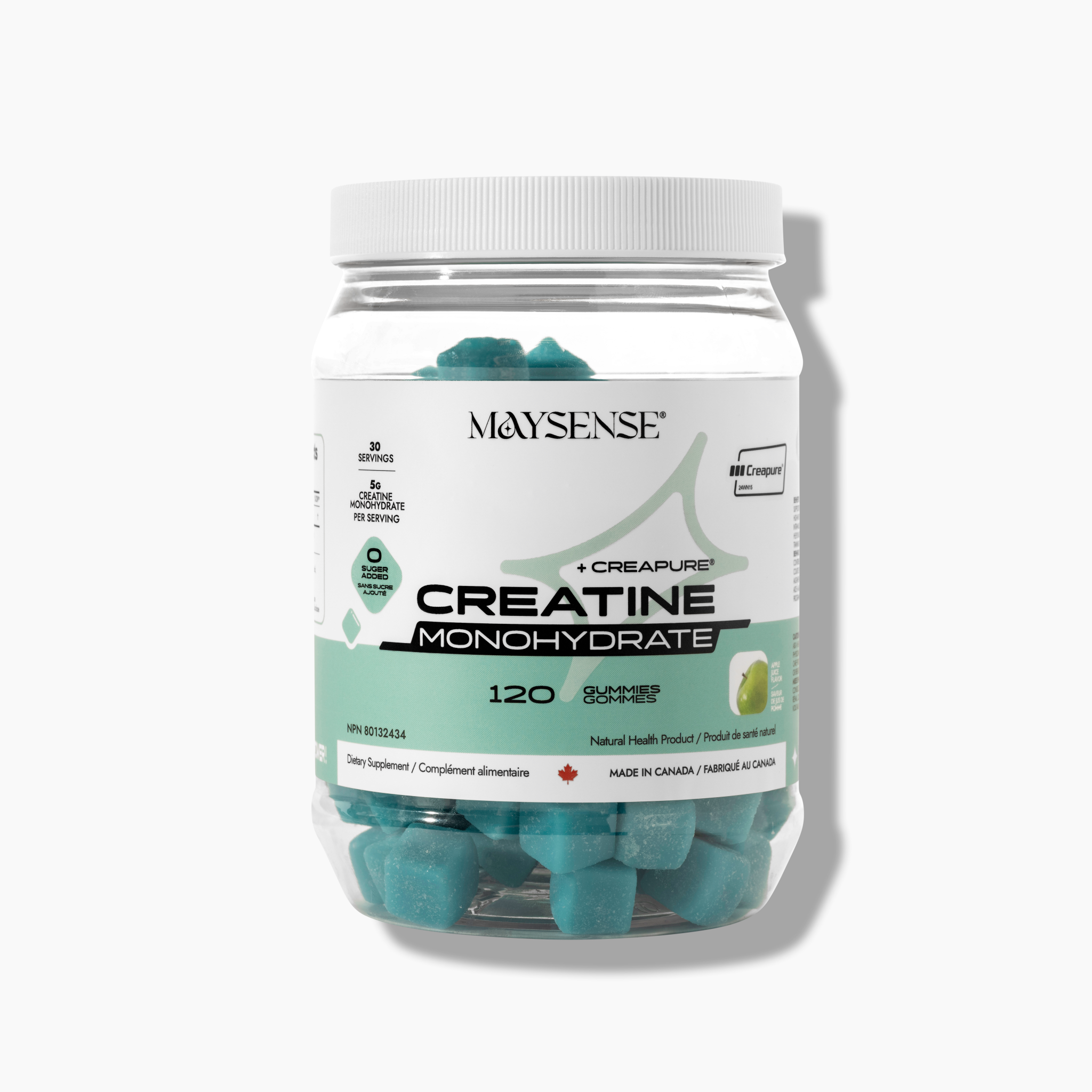 Enhance your fitness journey with Maysense Creatine Monohydrate Gummies, a delicious and convenient way to boost athletic performance.