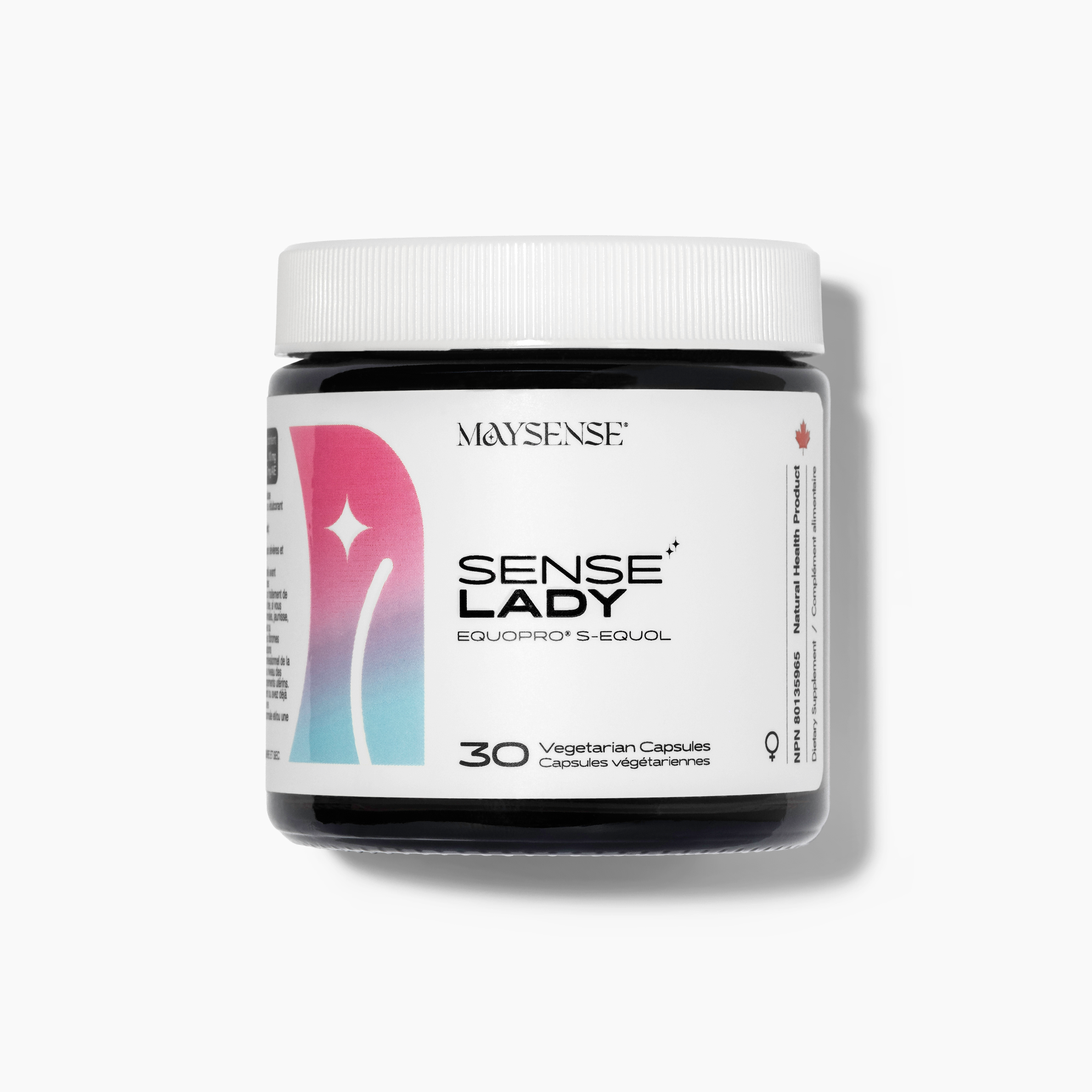 easy carry glass bottle of Maysense senselady for women menopause supports