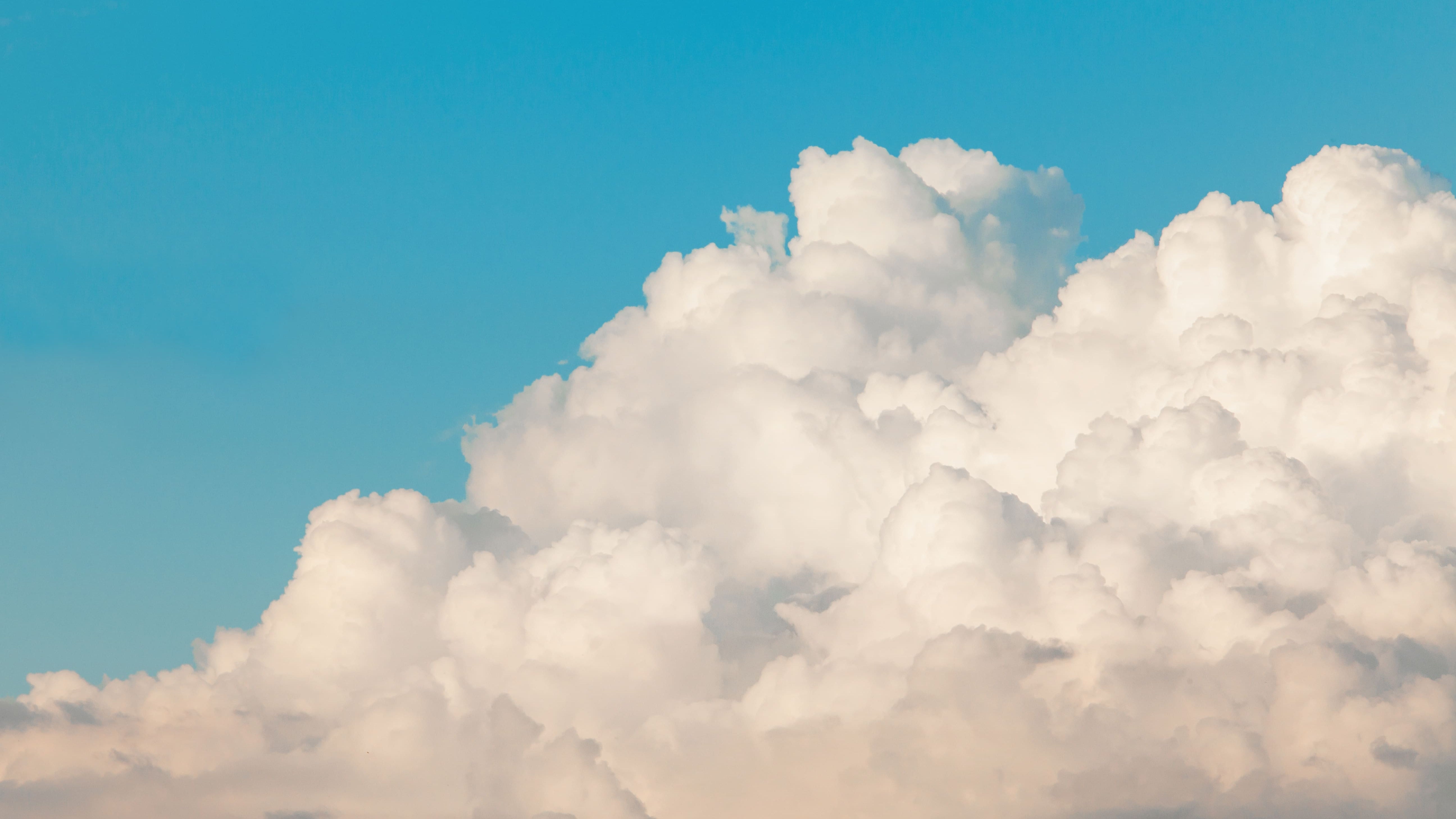 Beautiful blue sky with white clouds